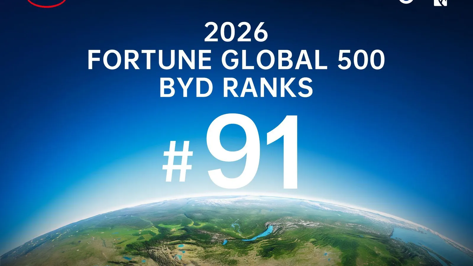 BYD sobe para a 91ª posição na Fortune Global 500 — e o Brasil vira pilar da expansão global